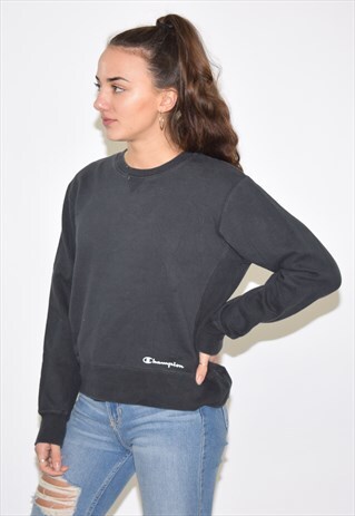 VINTAGE 90S BLACK CHAMPION SWEATSHIRT