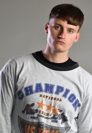 1990S USA SPORTS LONG SLEEVE CREWNECK TOP