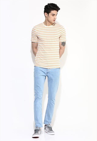 MENS STRIPE SHIRT STRIPED T SHIRT ORGANIC COTTON T SHIRT