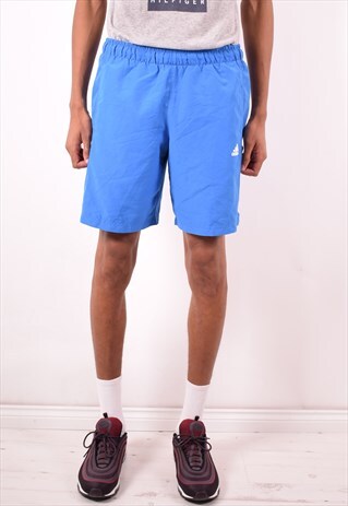 ADIDAS MENS VINTAGE SHORTS MEDIUM BLUE 90S