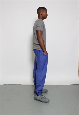 VINTAGE ADIDAS TRACK PANTS BLUE