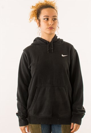 VINTAGE BLACK NIKE HOODIE PULLOVER