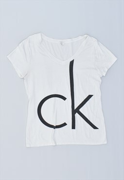 Vintage 90's Calvin Klein T-Shirt Top White