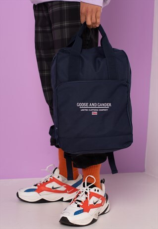 G&G UNISEX NAVY LTD LOGO TWIN HANDEL BACKPACK