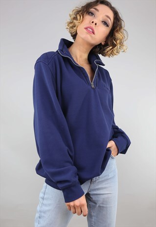 VINTAGE RETRO OVERSIZED PIERRE CARDIN 1/4 ZIP SWEATSHIRT