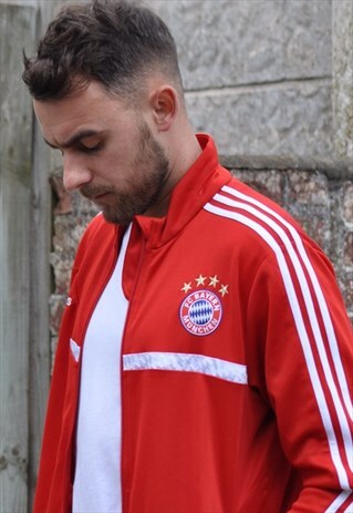 VINTAGE 90'S ADIDAS BAYERN MUNCHEN FOOTBALL TRACK JACKET