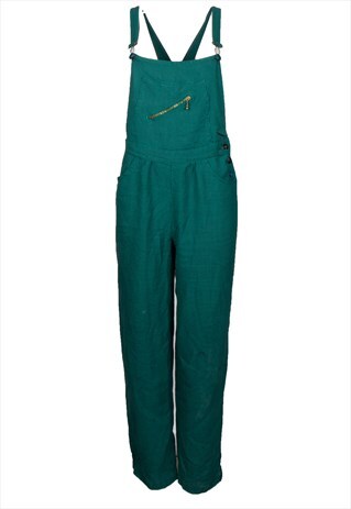 WOMANS DOGTOOTH GREEN DUNGAREES