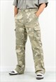 Vintage camouflage pants cargo wide leg baggy trousers