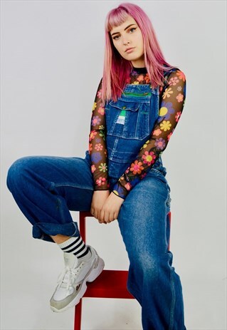 VINTAGE MADE IN USA LIBERTY DENIM OVERALLS DUNGAREES