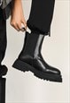 PLATFORM ANKLE BOOT TRACTOR SOLE CATWALK SHOES GOTH TRAINERS