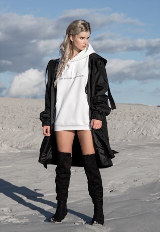BLACK PARKA COAT