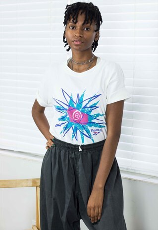 VINTAGE REEBOK T-SHIRT LOGO 90S M 6