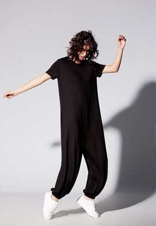 BLACK OVERSIZED JUMPSUIT/ MAXI JUMPSUIT/ PLUS SIZE CLOTHING