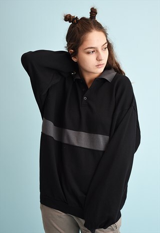 90'S RETRO ATHLEISURE GRUNGE OVERSIZED SWEATSHIRT JUMPER