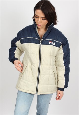 VINTAGE FILA REVERSIBLE PUFFER JACKET ASM2174
