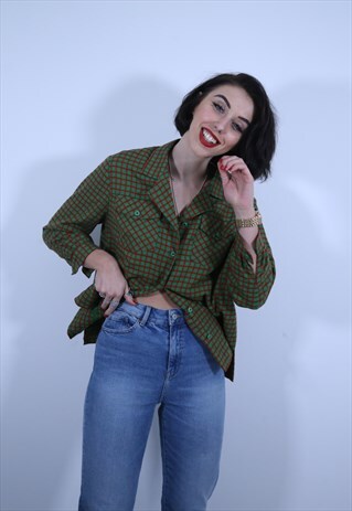 GREEN FLANNEL SHIRT