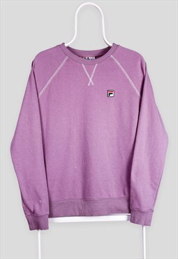Vintage Fila Purple Sweatshirt Women's Large