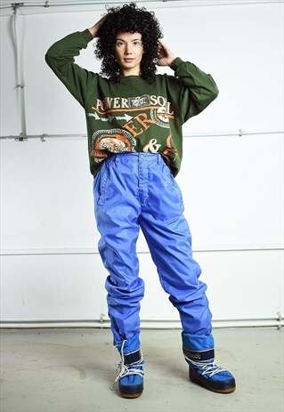 VINTAGE 90S RETRO SPORTS SKIING BOTTOMS TROUSERS JOG