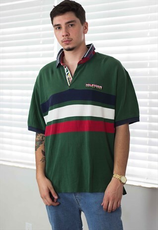 VINTAGE TOMMY HILFIGER SHIRT SAILING GEAR LOGO 90S XL 11