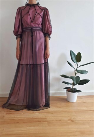 70S TULLE GOWN