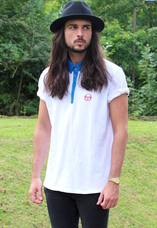 VINTAGE 90S SERGIO TACCHINI POLO SHIRT - LARGE - T-SHIRT