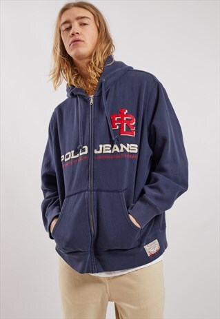 VINTAGE RALPH LAUREN ZIP-UP HOODIE
