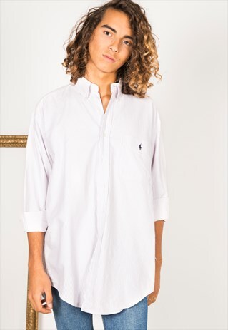 VINTAGE 80'S POLO RALPH LAUREN SHIRT / S4211