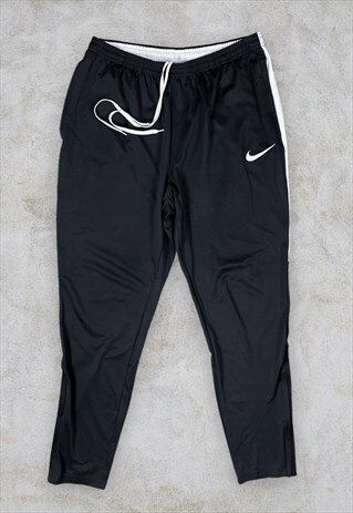 Vintage Black Nike Tracksuit Bottoms Track Pants Large