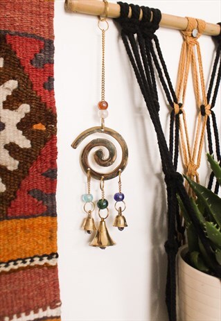 FAIRTRADE RECYCLED BRASS SPIRAL CHIME