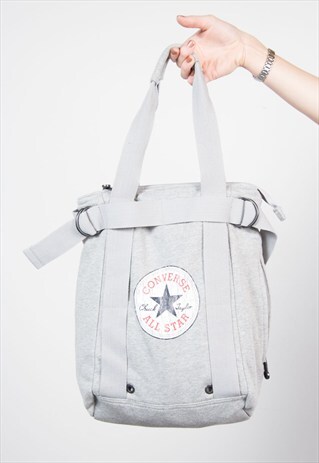 VINTAGE GREY CONVERSE TOTE BAG