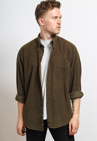 VINTAGE CORDUROY SHIRT GREEN