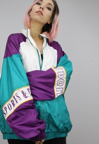 VINTAGE 80S/90S OVERSIZED NIKE SHELL WINDBREAKER JACKET