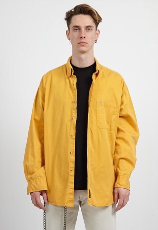 VINTAGE YELLOW TIMBERLAND LONG SLEEVE SHIRT