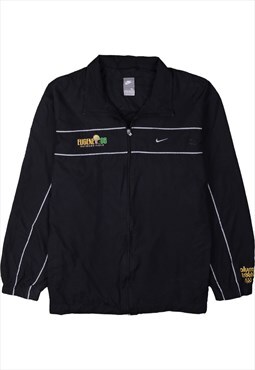 Vintage 90's Nike Windbreaker Swoosh Full Zip Up Black