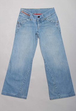 Levi's classic '90s blue modified flared denim skater jeans