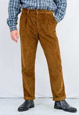 Vintage corduroy pants in brown
