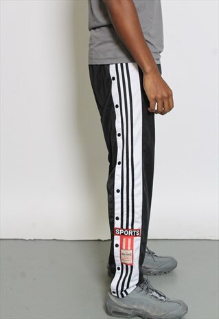 VINTAGE SPORTS TRACK PANTS BLACK