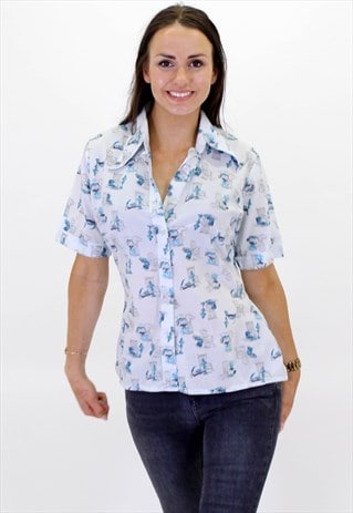 VINTAGE ABSTRACT PATTERN FESTIVAL SHIRT