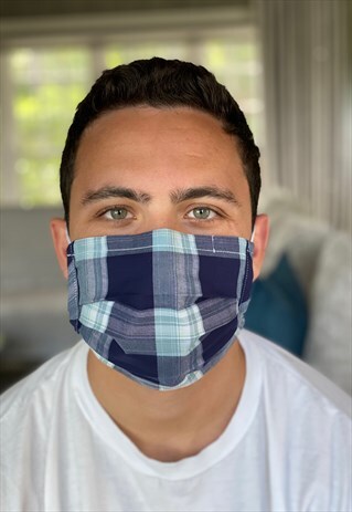 COLLEGIATE BLUE FASHION FACE COVERING
