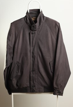 Vintage Gianni Valentino Windbreaker Velour Jacket Grey