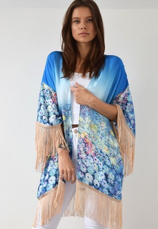 FESTIVAL FRINGE KIMONO
