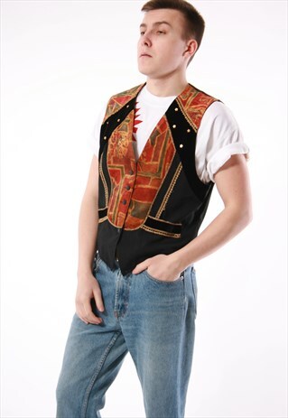 90S VINTAGE GILET WAISTCOAT VEST 13879