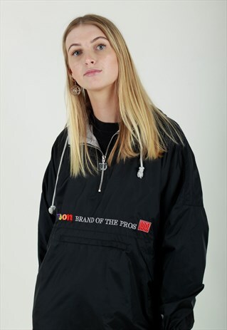 VINTAGE 90S WILSON RAINBOW EMBROIDERED WINDBREAKER JACKET