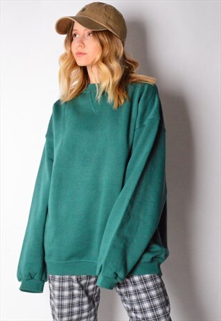 VINTAGE 90S FOREST GREEN SWEATSHIRT