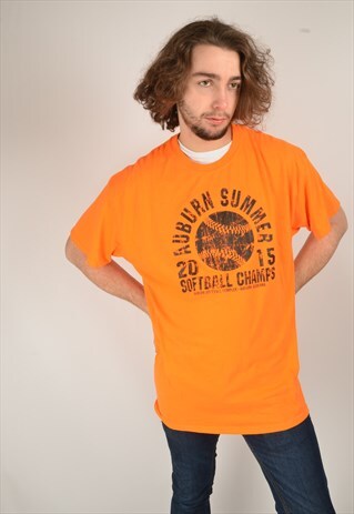 VINTAGE USA BASEBALL GRAPHIC PRINT T-SHIRT