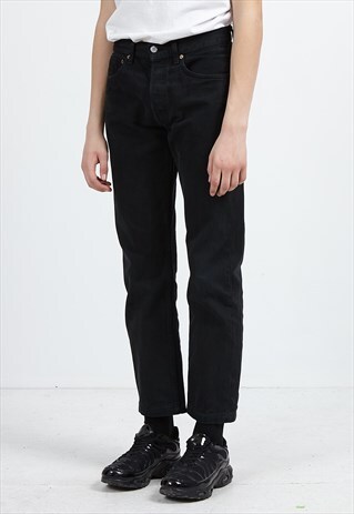 VINTAGE BLACK LEVI'S 501 FIT DENIM JEANS