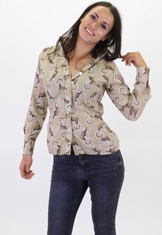 VINTAGE ABSTRACT PATTERN FESTIVAL SHIRT