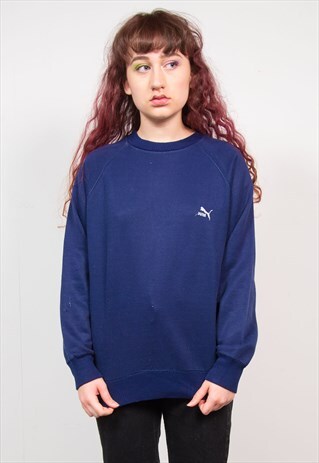 PUMA VINTAGE 90'S NAVY BLUE SWEATSHIRT
