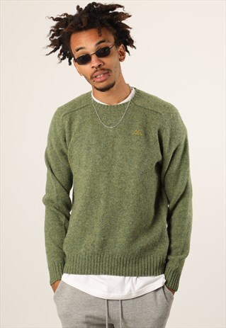 VINTAGE KAPPA EMBROIDERED LOGO KNITTED SWEATSHIRT