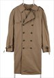 Vintage 90's London Fog Trench Coat Belt Button Up Beige